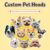 Custom 3D Plaster Pet – Personalized Cat or Dog Keepsake Gift, Available as Fridge Magnet or Car Vent Air Freshener