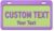Custom 3D Printed Name Plate for Kids – Personalized PLA Tag 3×6 Inch with Raised Letters for Bike Wagon Ride-On Car Toy Car Bicycle Scooter