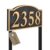Custom Address Sign LAWN MOUNTED Large – 12” x 7.28” Personalized Address Plaque,House Number Sign Plaque for Yard,Lawn,Ground,Driveway Heavy Duty Engraved with Metal Stakes