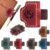 Custom Bygone Mark Bookmark with Pen Holder, 26 Letters Name Initial Erebloom Personalized Magnetic Leather Book Mark, Magnetic Pen Holder Bookmark for Reading Men Women (Red, K)