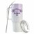 Custom Fitness Instructor 40oz Tumbler with Handle, Personalized Cute Barbell Travel Mug, Gym Cup Name Year – Violet – Zumba Dance Aerobics Class Leader Female Health Wellness Advocate Present