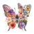 Custom Floral Butterfly Name Sticker Personalized Text Flower Aesthetic Colorful Decal Waterproof Die Cut Vinyl & Transparent DTF Decal for Water Bottle Laptop Car Helmet Gifts for Men Women