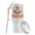 Custom Frog 40oz Tumbler with Handle, Personalized Coastal Toad Travel Mug, Watercolor Amphibian Cup Name – Orange – 40 oz Name Tumbler Insulated Water Bottle Hydration Jug For Her