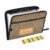 Custom Leopard Light Orange Background Pattern Expanding File Folder, 13 Pockets Personalized Name Accordion File Organizer Zipper Portable A4 Document Organizer
