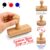 Custom Logo Stamp Personalized Wooden Rubber Rectangle Stamps for Business