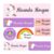 Custom Name Labels for Daycare and School Supplies, Personalized Waterproof Name Stickers for Kids, Cute Design Themes for Water Bottles, Lunch Boxes, Cups (Unicorn)