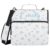 Custom Personalized Name Blue Small Floral Zipper Binder 3 Ring