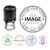 Custom Self Inking Stamp Personalized Stamp with Logo, Photo or Text, DIY Round Business Stamp for Small Business, Packaging, Office, Labels and Crafts
