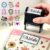 Custom Stamp – Personalized Self-Inking Stamp for Office, Teacher, Address & Business Label Stamper – 5 Sizes – 5 Ink Color Options – Up to 5 Lines of Customized Text (School)