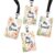 Custom Teacher Gifts for Women, Pastel Floral Teacher ID Badge Holder