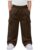 Custoneei Toddler Boys’ Sweatpants Wide Leg Cargo Pants Baby Boys’ Elastic Waist Athletic Joggers Baggy Pull On Pants Pockets(5T,Brown)