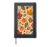 Cute Autumn Pumpkin Flower Pattern Hardcover Journal, Black