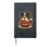 Cute Border Collie Spaghetti Pasta Hardcover Journal, Black