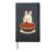 Cute Bunny Spaghetti Pasta Lover Hardcover Journal, Black