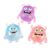 Cute Cartoon Little Monster Squeeze Toy, Transparent Glitter Soft Rubber Stress Relief Fidget Toy, Random Color, Portable Handheld Toy for Relaxation