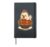 Cute Chicken Spaghetti Pasta Lover Hardcover Journal, Black