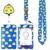 Cute Chick ID Badge Holder with Lanyard & Retractable Reel, Blue Yellow Chicken Print for ID Cards, Breakaway Lanyards for Nurse, Student,Teacher, Office Work, Women, Kids (Chick)