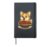 Cute Corgi Spaghetti Pasta Lover Hardcover Journal, Black