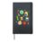 Cute Crayon Apple Pencil Teacher Kid Back to School Supplies Hardcover Journal, Black