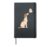 Cute Dog Ghost Halloween Puppy Pet Lover Hardcover Journal, Black
