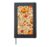 Cute Fall Pumpkin Mushroom Leaves Hardcover Journal, Black