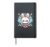 Cute Fluffy Super Hero Bunny Superhero Rabbit Hardcover Journal, Black