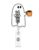 Cute Ghost Cat Halloween Badge Reel, Funny Spooky Retractable ID Holder with Coffee Mug Design for Nurse Teacher Office Staff