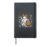 Cute Ghost Pumpkin Autumn Vintage Candy Spooky Halloween Hardcover Journal, Black