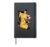 Cute Giraffe Eats Giraffe Animals Giraffe Girl Children Hardcover Journal, Black