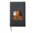 Cute Halloween Ice Cream Ghost Pumpkin Black Cat Hardcover Journal, Black