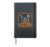 Cute Halloween Teddy Bears House Scene Hardcover Journal, Black