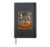 Cute Halloween Teddy Bears House Scene Hardcover Journal, Black