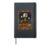 Cute Halloween Teddy Bears House Scene Hardcover Journal, Black