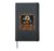 Cute Halloween Teddy Bears House Scene Hardcover Journal, Black