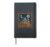 Cute Halloween Teddy Bears House Scene Hardcover Journal, Black