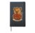 Cute Hyena Spaghetti Pasta Lover Hardcover Journal, Black