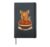 Cute Kangaroo Spaghetti Pasta Lover Hardcover Journal, Black