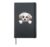 Cute Maltese Peeking Puppy Funny Dog Lover Hardcover Journal, Black
