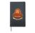 Cute Orangutan Spaghetti Pasta Lover Hardcover Journal, Black