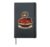 Cute Ostrich Spaghetti Pasta Lover Hardcover Journal, Black
