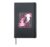 Cute Pink Axolotl Pet Cherry Blossom Girls Boys Kids Hardcover Journal, Black
