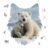 Cute Polar Bear Puzzles for Adults, 175 Pieces, Wolf Shape