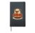 Cute Pug Spaghetti Pasta Lover Hardcover Journal, Black