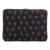 Cute Quilted Computer Bag with Pocket for Notebook Tablet iPad (Black M)