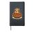 Cute Sloth Spaghetti Pasta Lover Hardcover Journal, Black