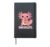 Cute Snaxolotl Kawaii Pink Axolotl Food Sweets Men Kids Hardcover Journal, Black