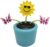 Cute Solar Dancing Flowers Swinging Sunflower Insect Flip Flap Flowers Solar Power Bobblehead Dancing Flowers for Solar Power Kits Car Home Decoration Solar Power Kits