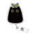 Cute Sprout Black Cat Badge Reel, Kitty Retractable ID Badge Holder