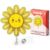 Cute Sun Nurse Badge Reel, Funny Sunshine Retractable ID Badge Holder with Alligator Clip, Name Tag Badge Buddy for Pediatrics ER RN CNA LPN MA Nursing Student Social Worker Teacher PhD Office Staff