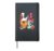 Cute Surfing Love Surfboard Surf Surfer Women Girls Kids Hardcover Journal, Black